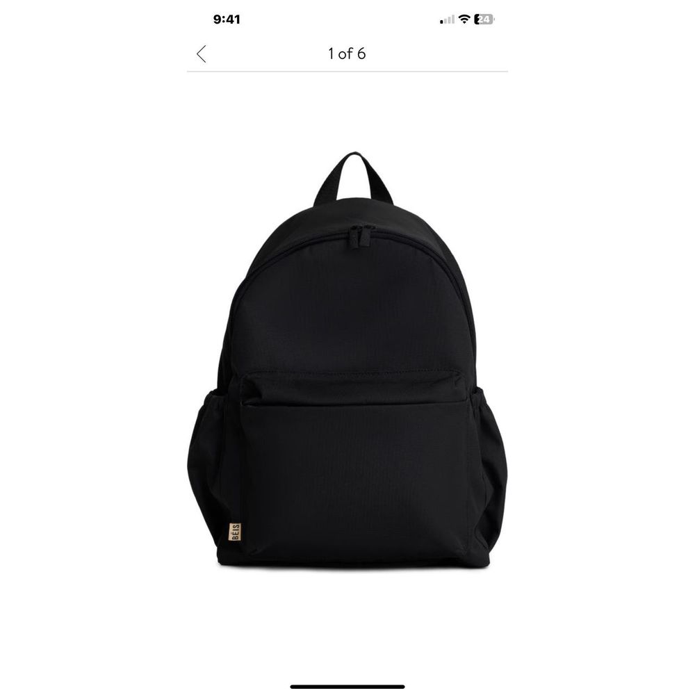 NWT BEIS The Beisics Backpack in BLACK - Picture 4 of 7
